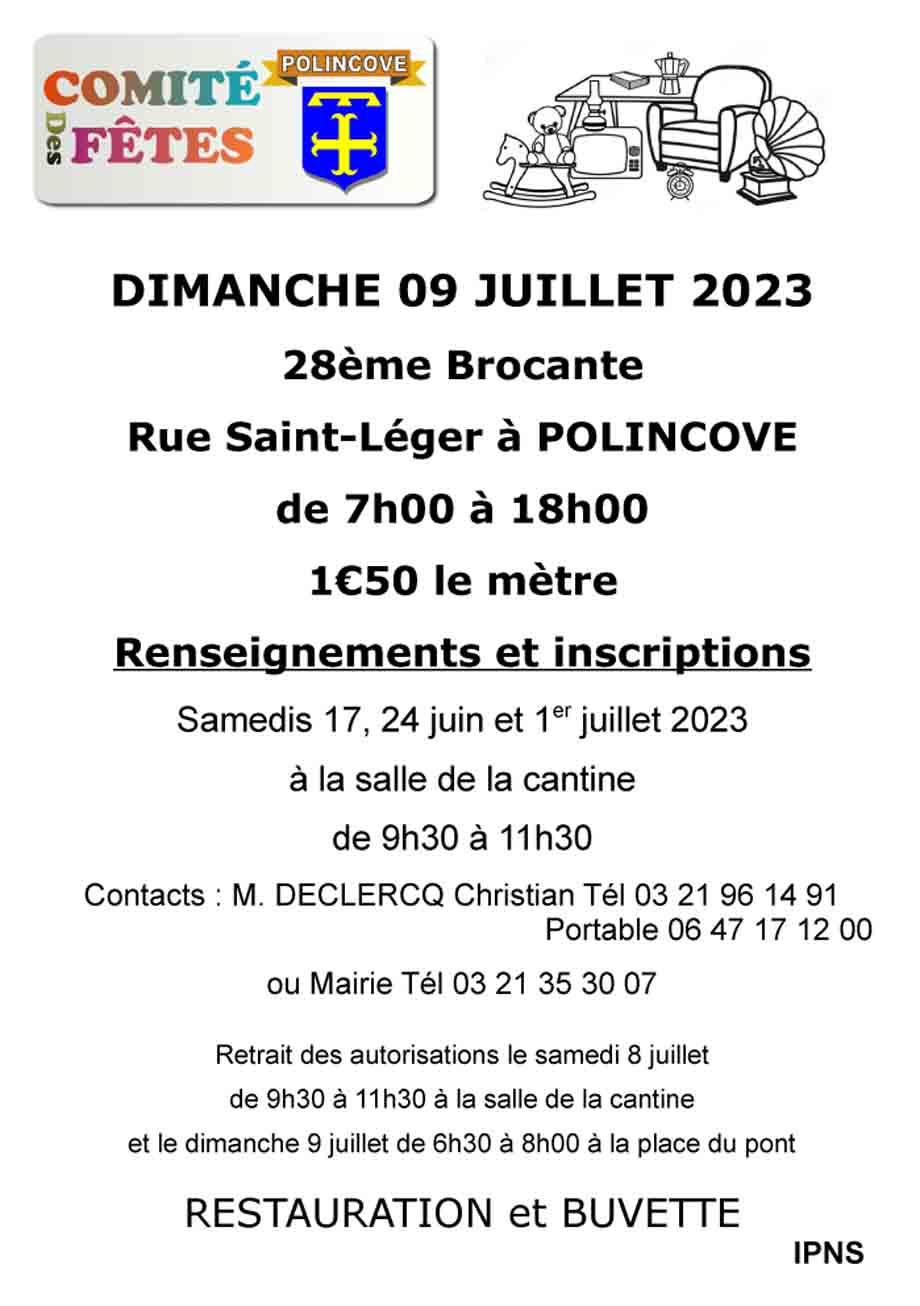 2023 brocante affiche a5