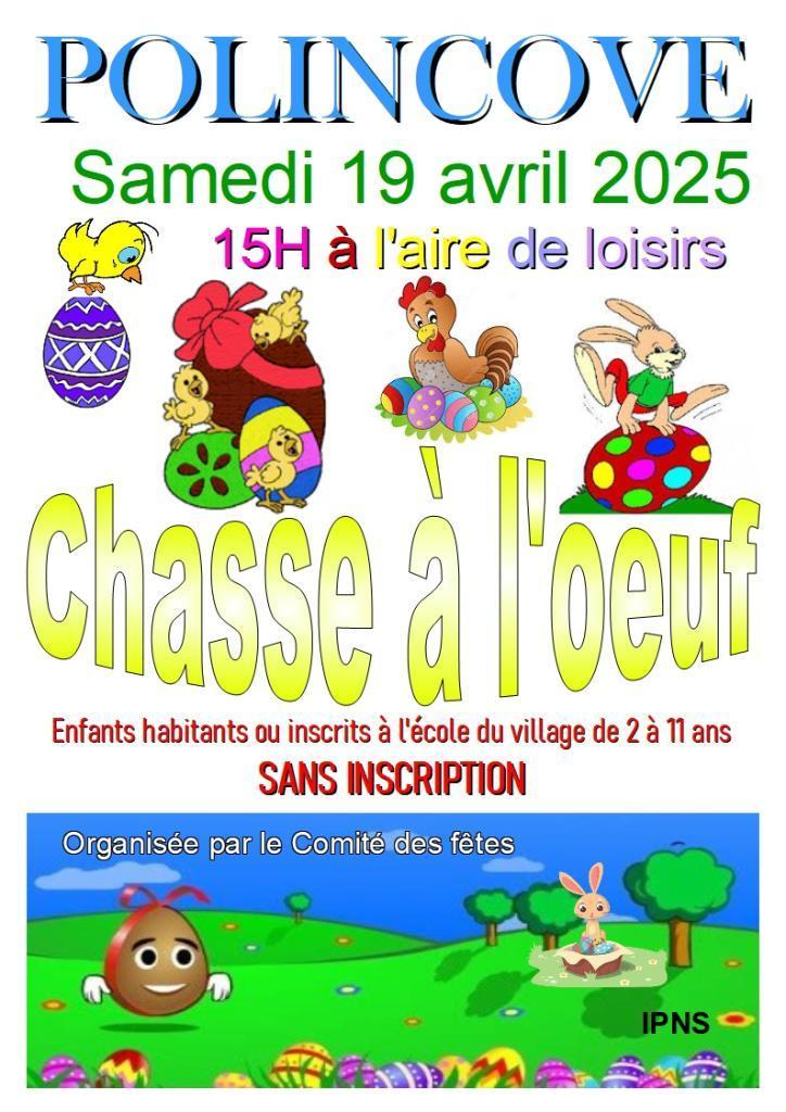 2025 chasse a l oeuf affiche a4