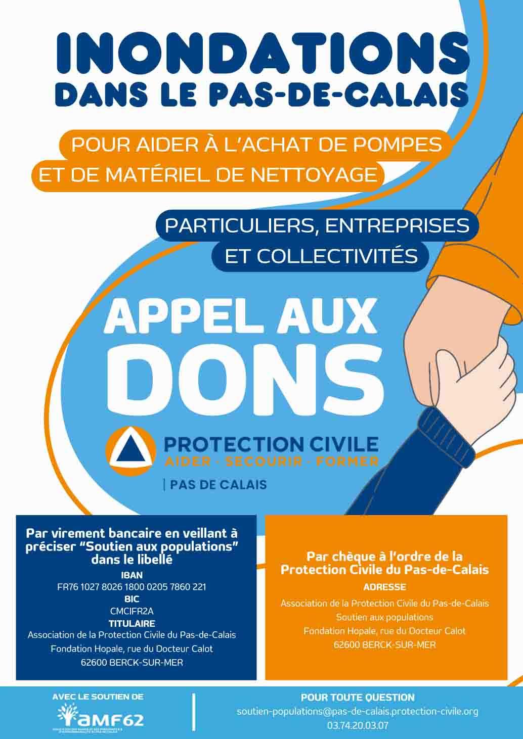 Affiche web appel aux dons