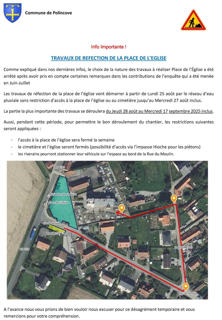 Avis travaux