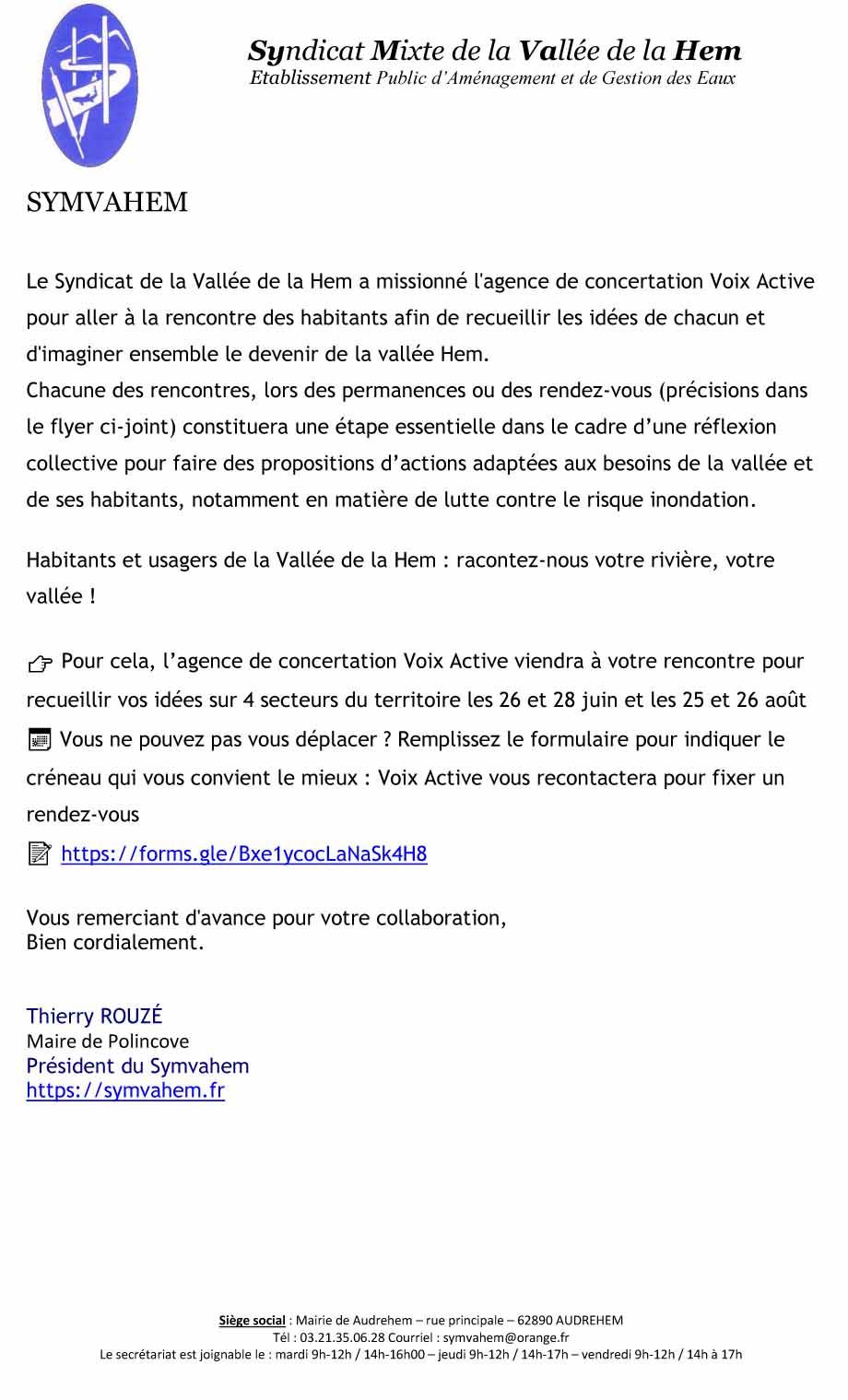 Concertation hem