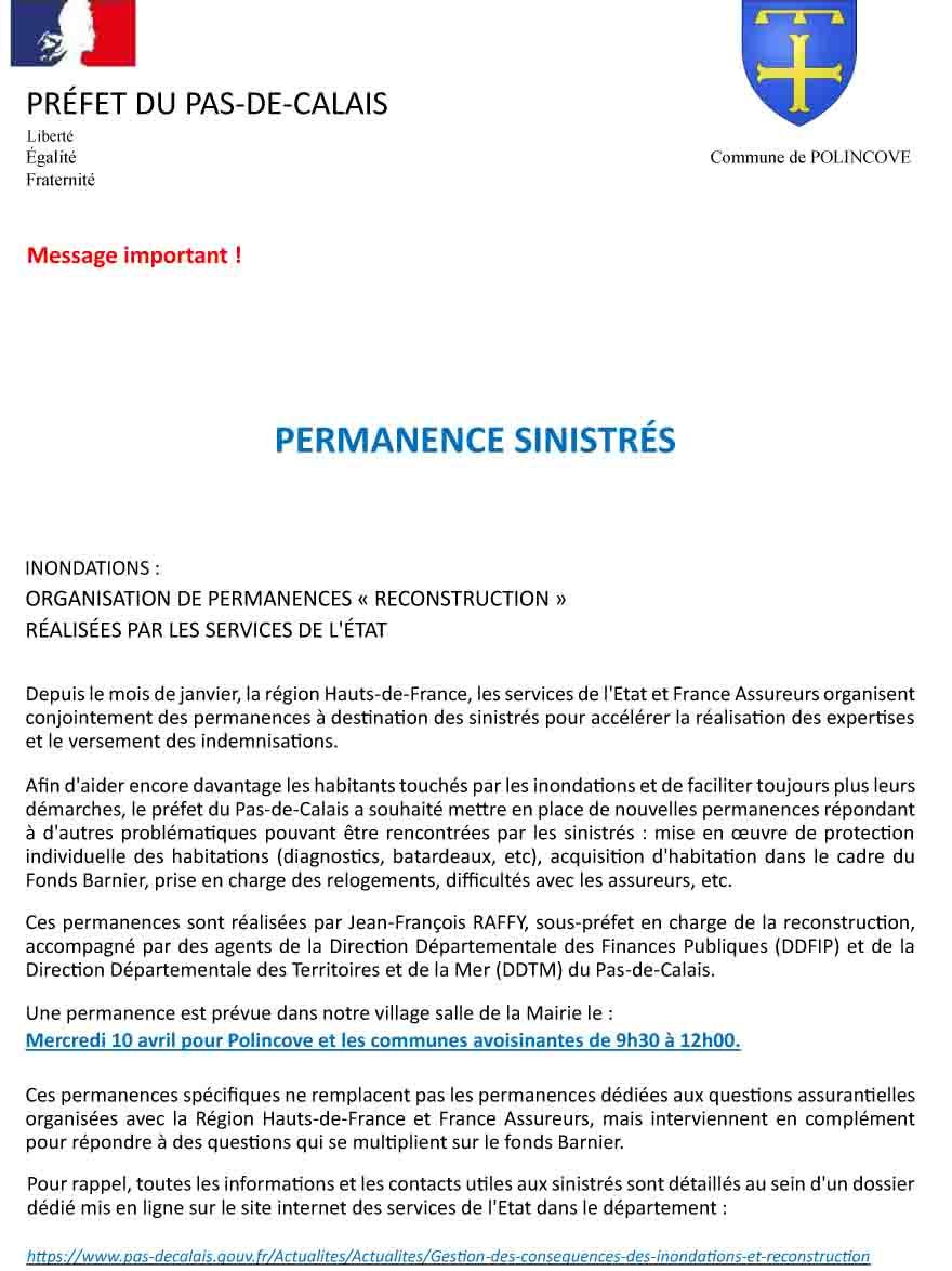 Cp inondations organisation de permanences reconstruction realisees par les services de l etat 1