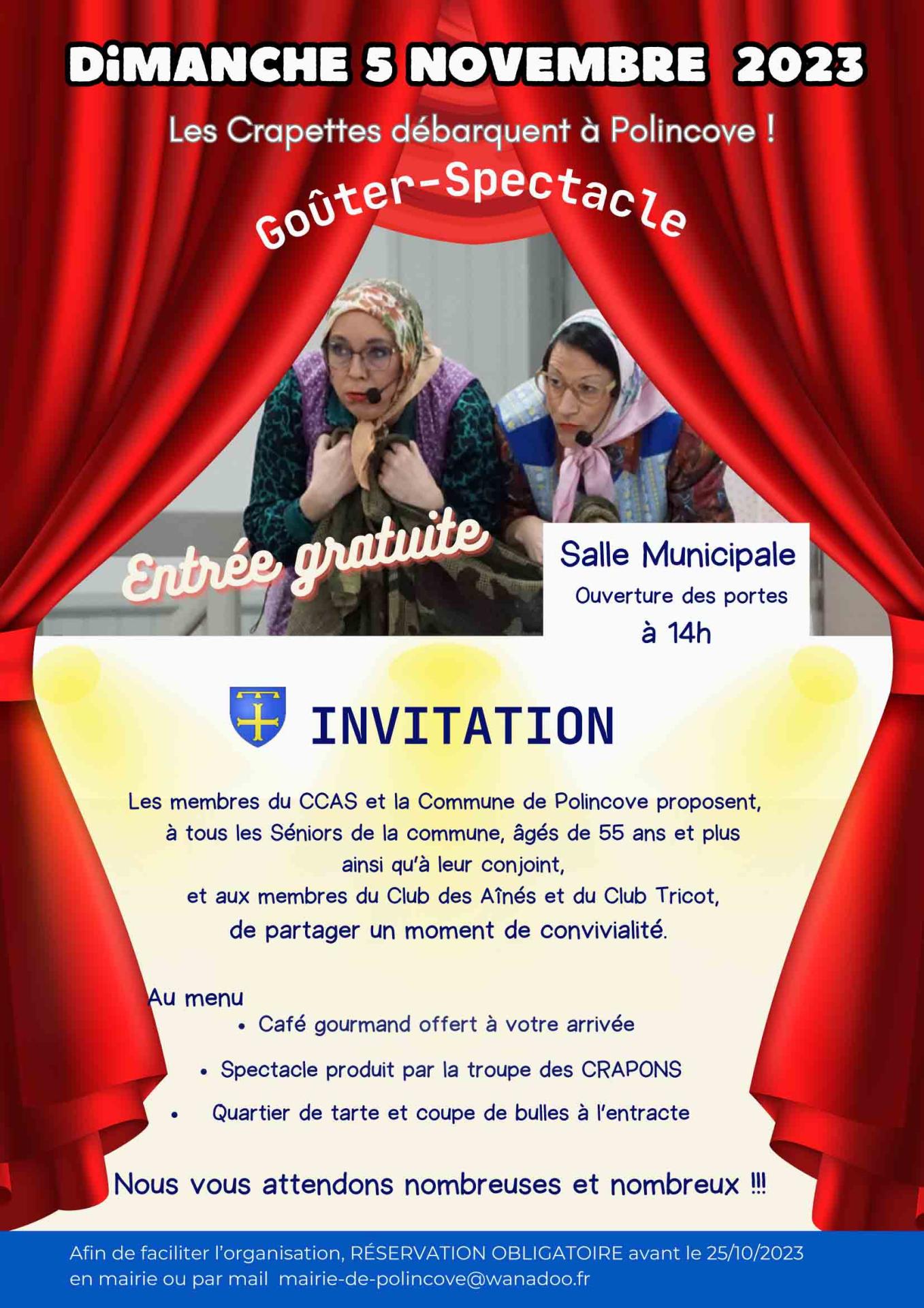 Flyer gouter spectacle 2024
