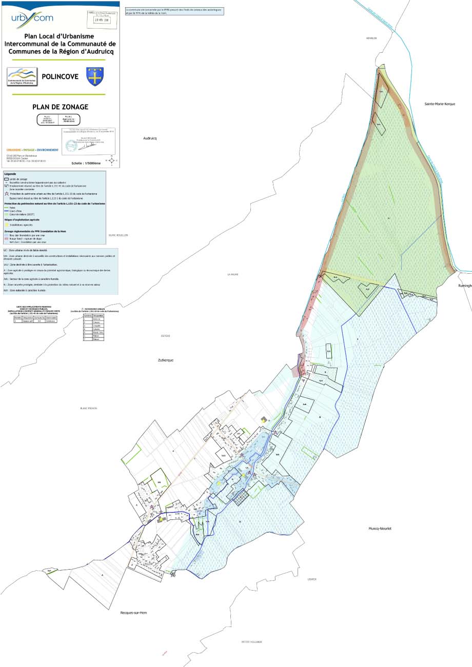 Polincove plan de zonage